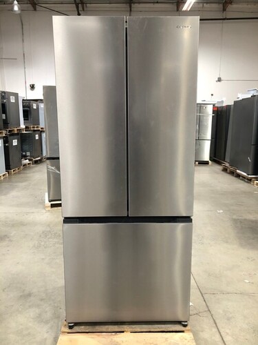 Cosmo 30 in 3 Door French Door Refrigerator, Stainless