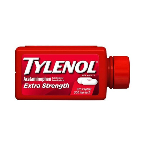 500mg Tylenol Acetaminophen  - Life Span: 2030