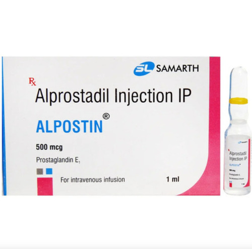 Alprostadil Alpostin 500Mcg Injection - Packaging Type: Sealed Box