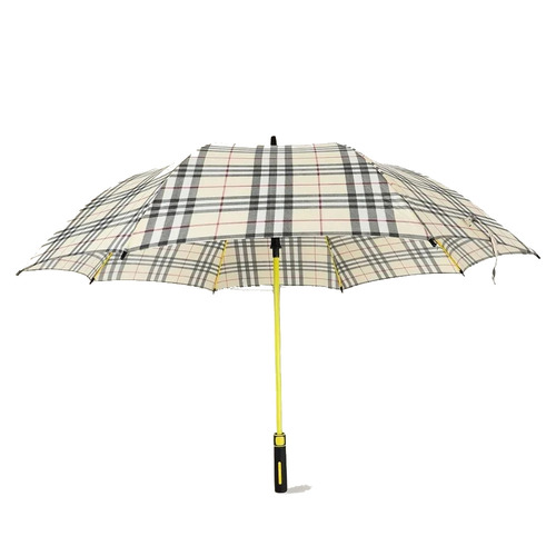 Check Design Color Tube Straight Umbrella