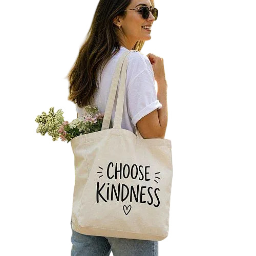 Ladies Eco Friendly Printed Canvas Tote Bag