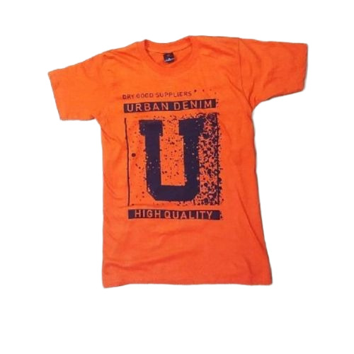 Mens Round Neck T Shirt - Cotton, Size S-XXXL, Blue | Lightweight, Printed, Soft Silky Texture