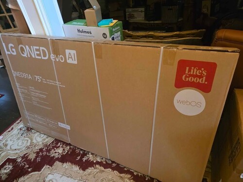 New 75 Inch LG QNED evo AI QNED91 MiniLED 4k Smart TV 