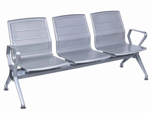 Silver Three Seater Waiting Chair