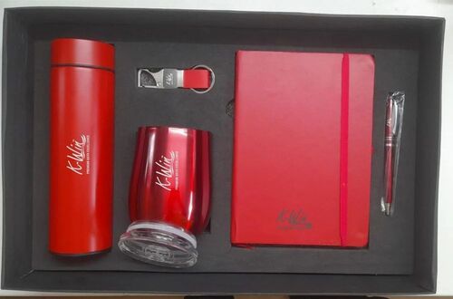 5 In 1 Red Corporate Gift Welcome Kit