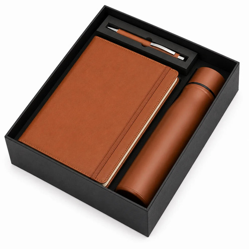 Brown 3 In 1 Corporate Gift Set