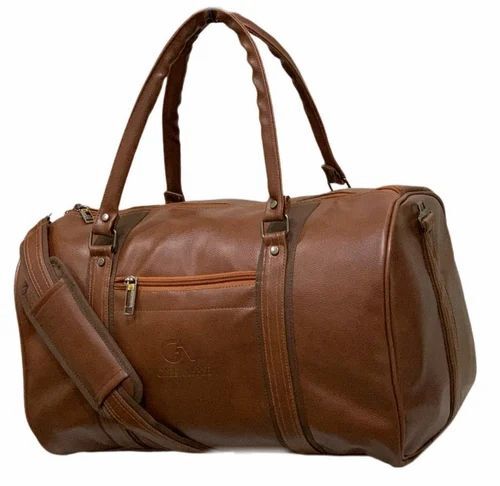 Brown Plain Travel Bag