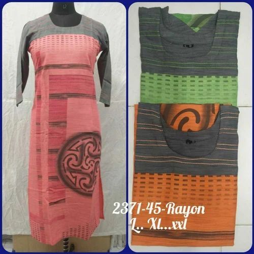 Casual Wear Rayon Kurti