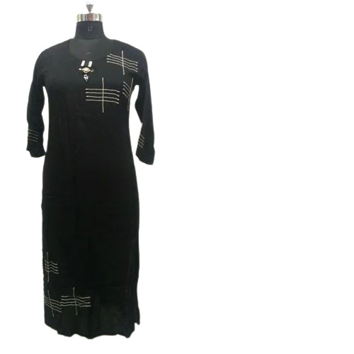 Embroidered Rayon Kurti