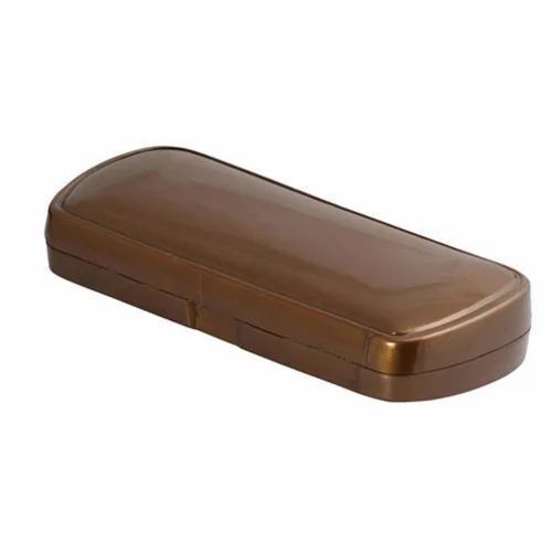 Glossy Brown Color Plastic Spectacle Case