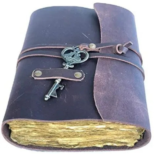 Key Pendant Leather Journal