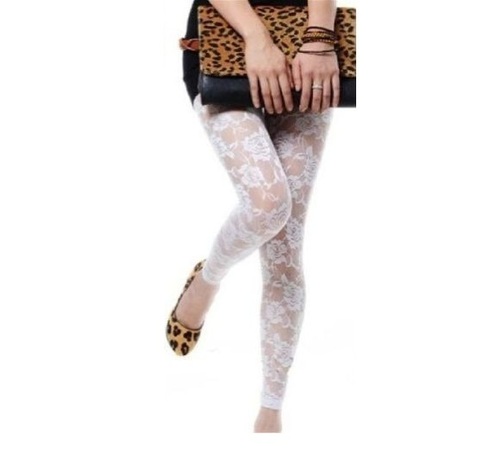 Lace Leggings - Color: White