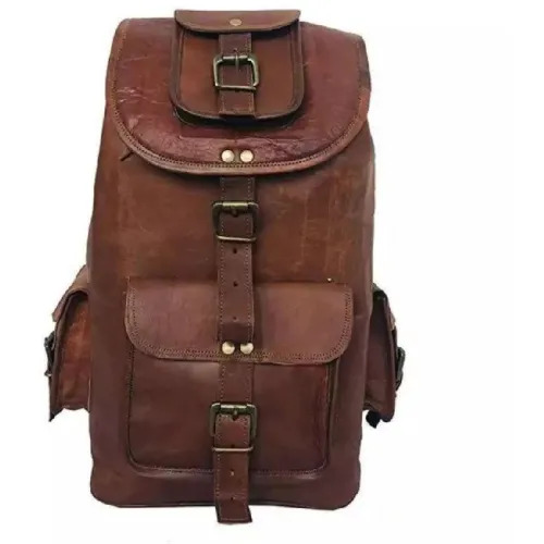 Leather Travel Backpack