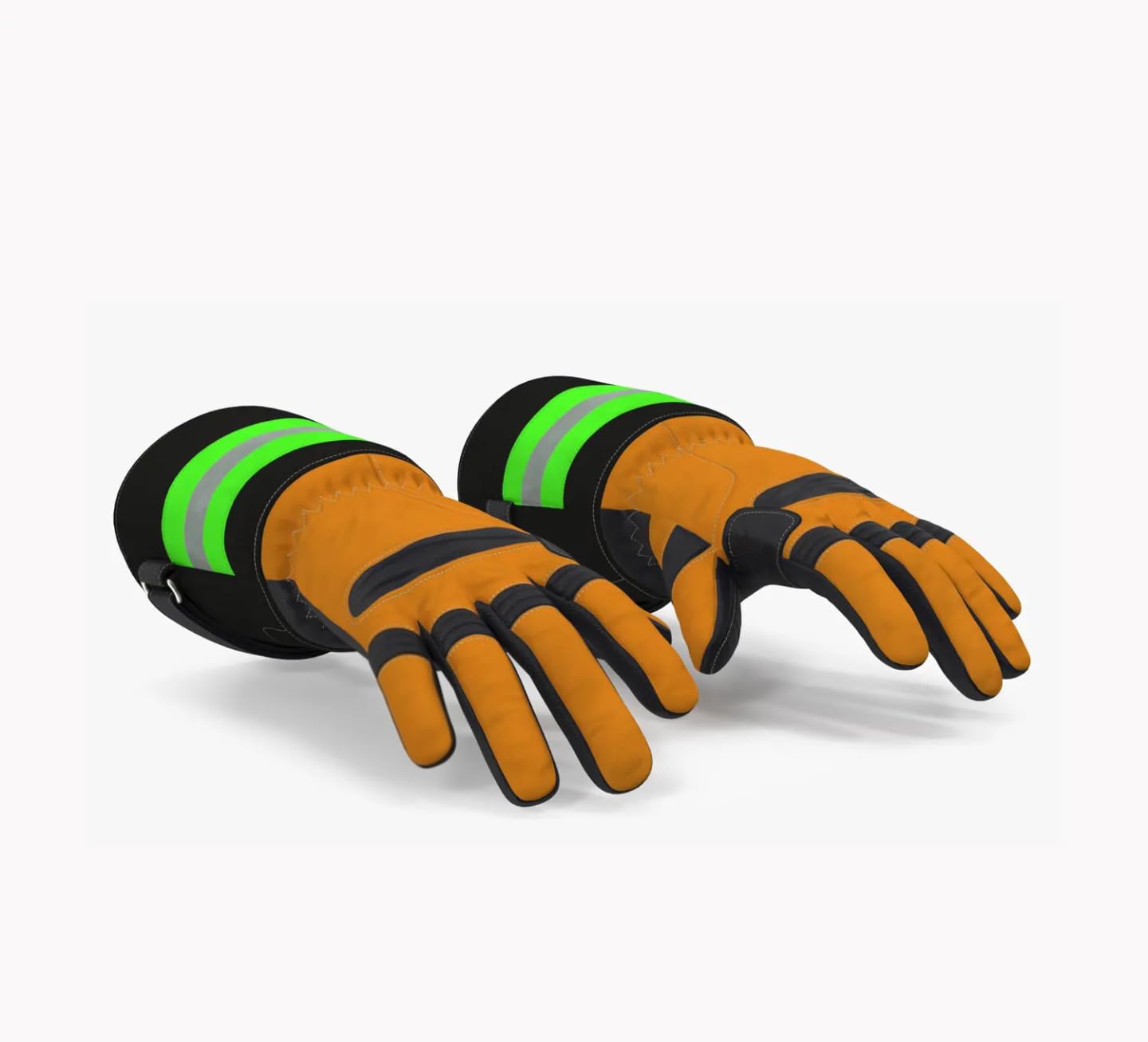 Multipurpose Animal Handling Leather Gloves 18 Inch Long - Color: Multicolour