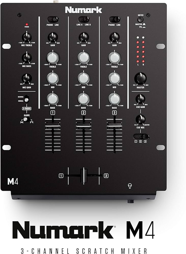 Numark M4 3 Channel Rack Mountable Scratch DJ Mixer