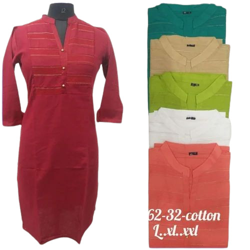 Plain Cotton Kurti