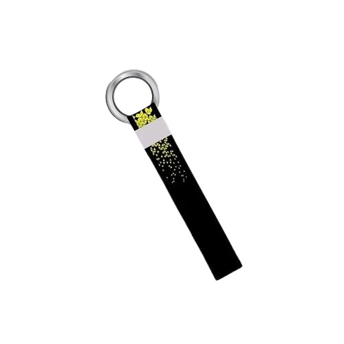Polyster Band Keychain - Color: Black