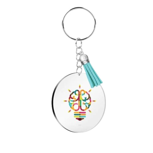Printed Acrylic Keychain - Features: Eco Friendly
