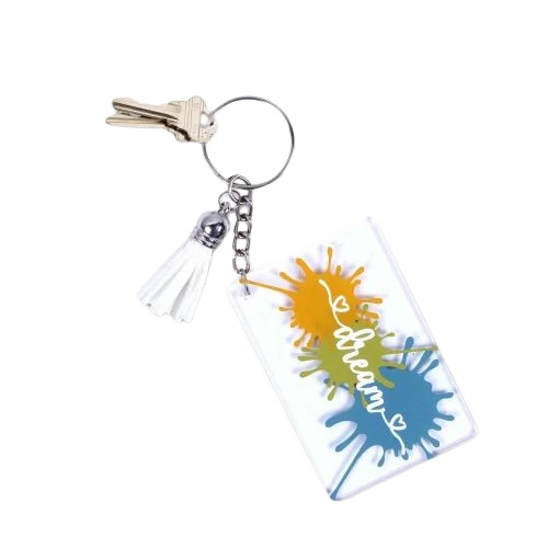 Promotional Acrylic Keychain - Features: Eco Friendly