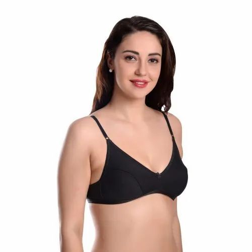 Women Plain Full Coverage Non Padded Bra