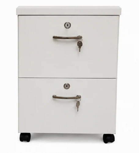 2 Drawer Wooden Pedestal Cabinet