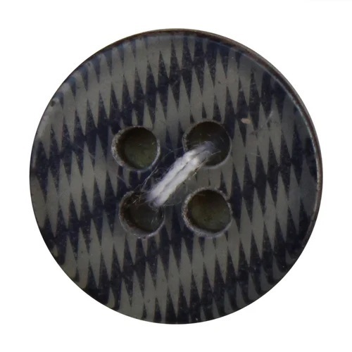 Black Garments Polyester Button