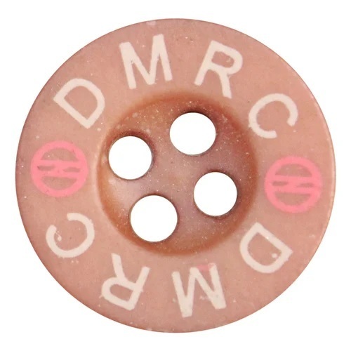 Brown Garments Polyester Button