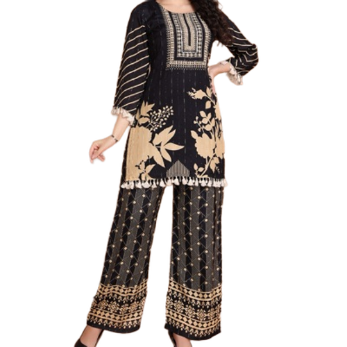Easy Wearing Ladies Printed Cor-Ord Set