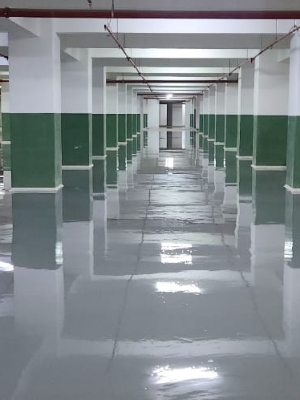 Epoxy Floor Coating Service - Application: Trovel