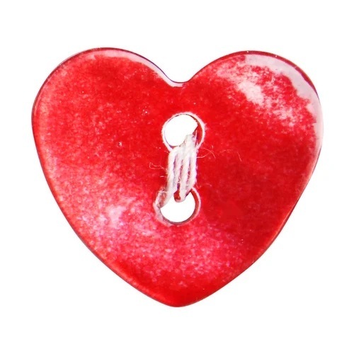 Red Garments Polyester Button