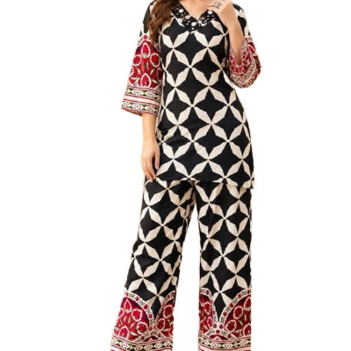 Soft Ladies Printed Cor-Ord Set