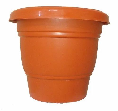 10Inch Plastic Flower Pot - Color: Glossy