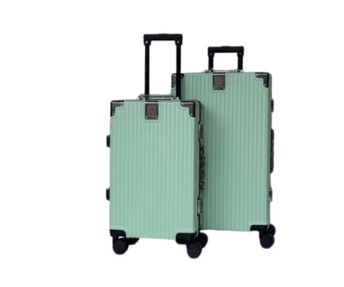 Aluminum Green Trolley Suitcase