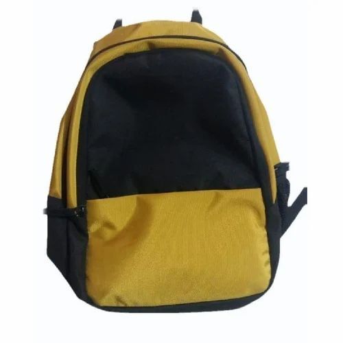 Cotton Yellow College Bag