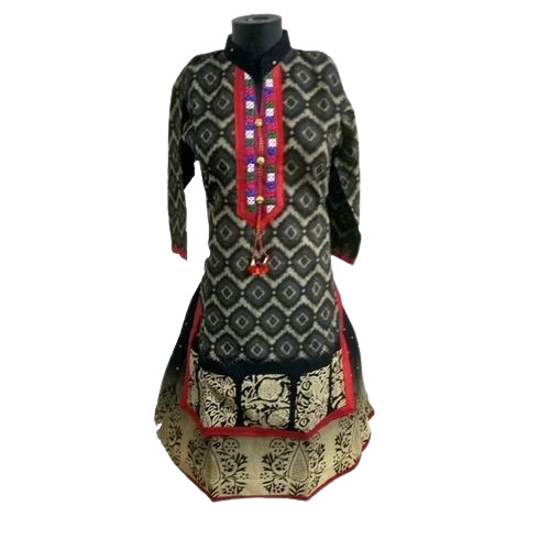 Double Layer Cotton Designer Kurti