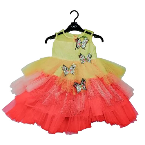 Kids Net Frilled Frock
