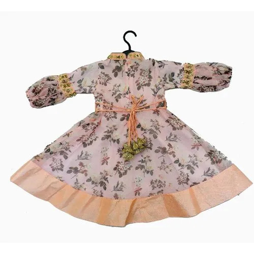Kids Organza Printed Frock