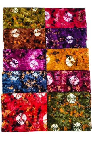 Multicolor Cotton Tai Dai Nighty Fabric