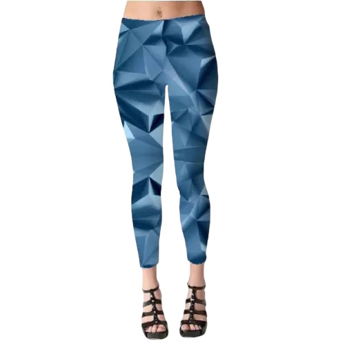 Multicolor Polyester Spandex Leggings - Size S M Breathable Anti Pilling Machine Washable