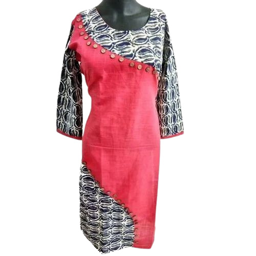 Round Neck Designer Kurti