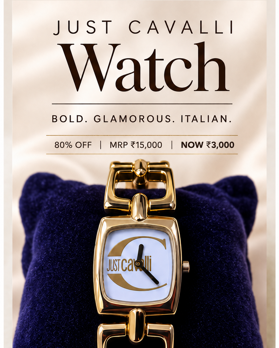 Womens Rose Gold Tone Bracelet Watch