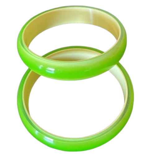 1.75inch Plain Light Green Plastic Bangles