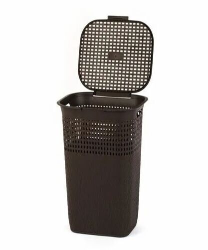 Beige Plastic Laundry Baskets
