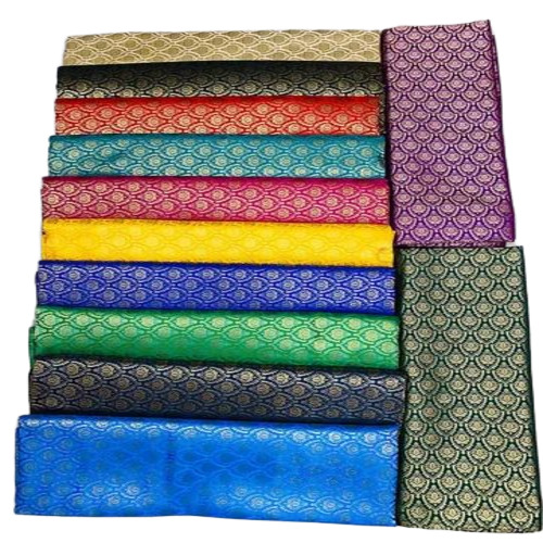 Embroidered Dupion Silk Fabrics
