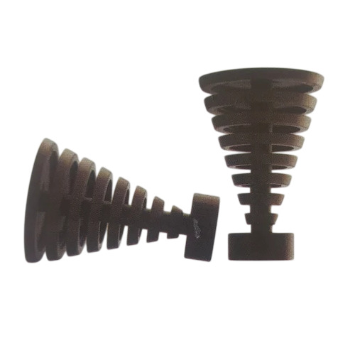Grooved Cone Curtain Rod End Cap
