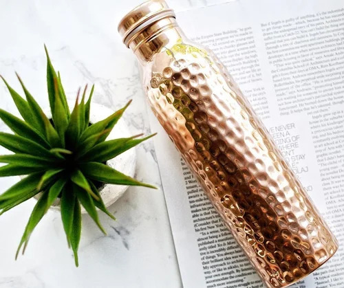 Hammered Copper Bottle Of 750ml