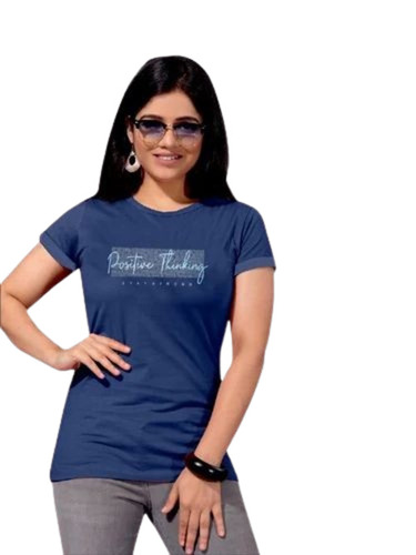 Ladies Hosiery Printed T Shirt - Hosiery, Sizes L to XXL, Printed, Half Sleeves | Light Weight, Soft, Breathable, Quick Dry