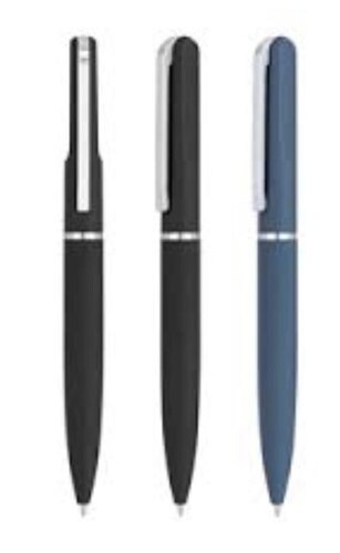 Matte Blue Twist Action Metal Ball Pen
