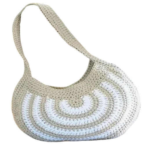 Round Pattern Crochet Handbags