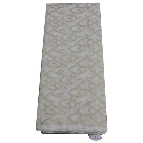 Silk Zari Fabric - 100% Silk, Multicolor, 350 GSM | Embroidered, Light Weight, Shrink-Resistant